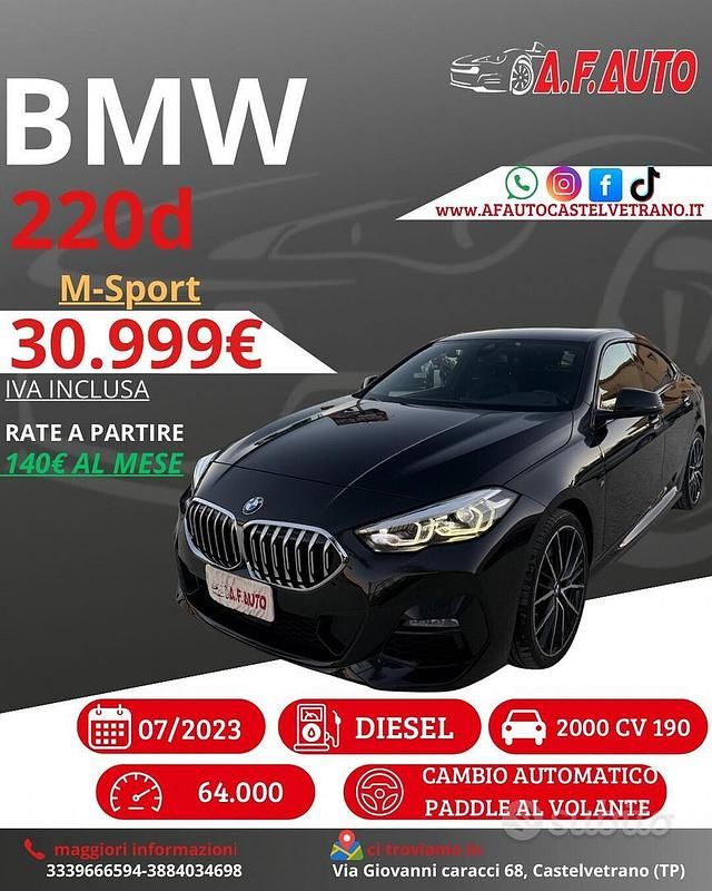 Nero Usata 2023 BMW 220 M Sport Coupé | 30.999 € (Super prezzo) - Immagine 1/4