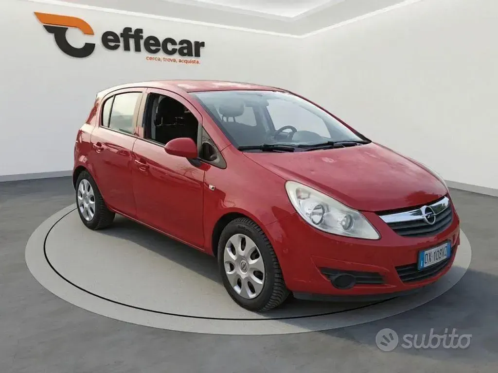 Usata Opel Corsa Enjoy 60 CV (44 kW) 2009 Rosso Utilitaria