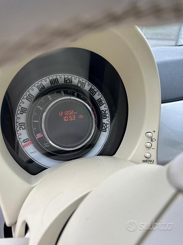 Usata Fiat 500 85 CV (62 kW) 2011 Grigio Utilitaria