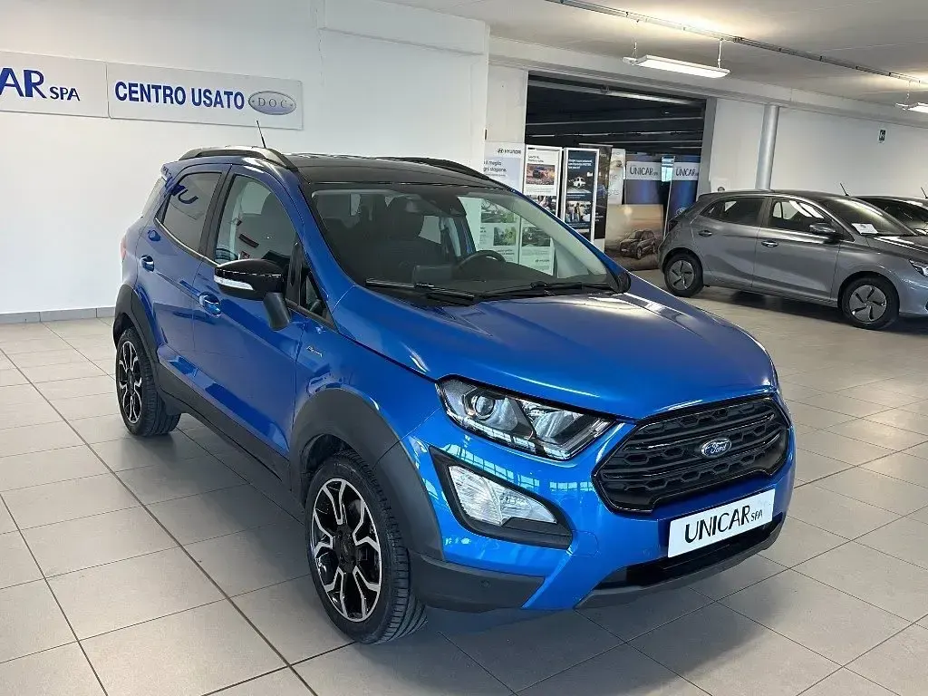 Usata Ford Ecosport Active 125 CV (91 kW) 2022 Desert island blue (metallizzato) SUV