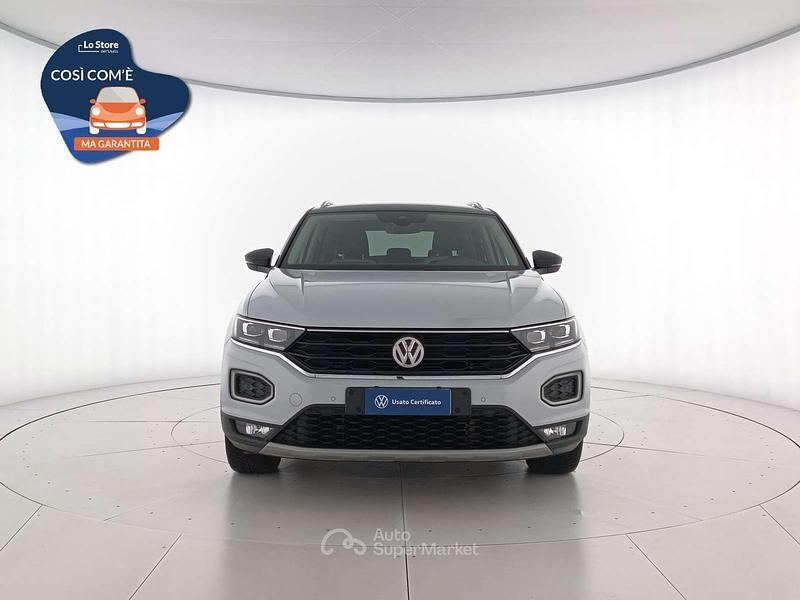 Usata VW T-Roc Advance 116 CV (85 kW) 2019 White silver metallizzato nero SUV