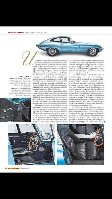 Usata Jaguar E-Type 265 CV (194 kW) 1962