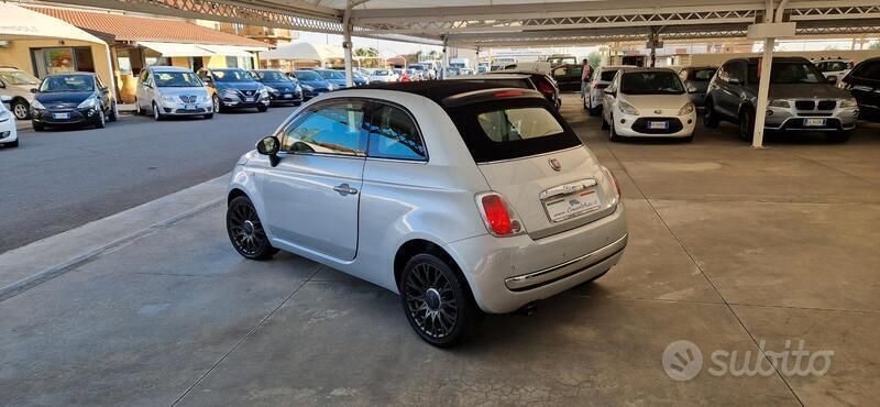 Usata Fiat 500C Lounge 95 CV (69 kW) 2011 Argento Cabrio