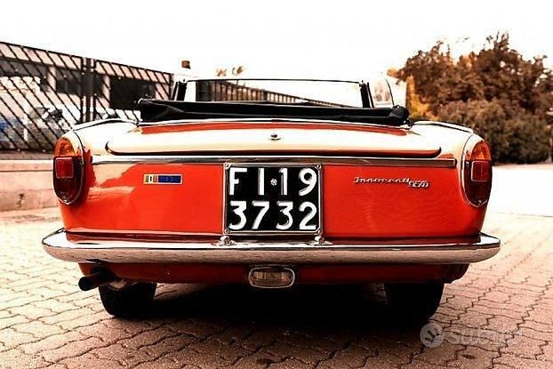 Usata Innocenti 650 69 CV (50 kW) 1960 Rosso Cabrio