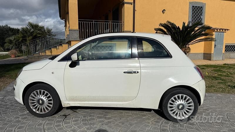 Usata Fiat 500 75 CV (55 kW) 2009 Bianco Cabrio