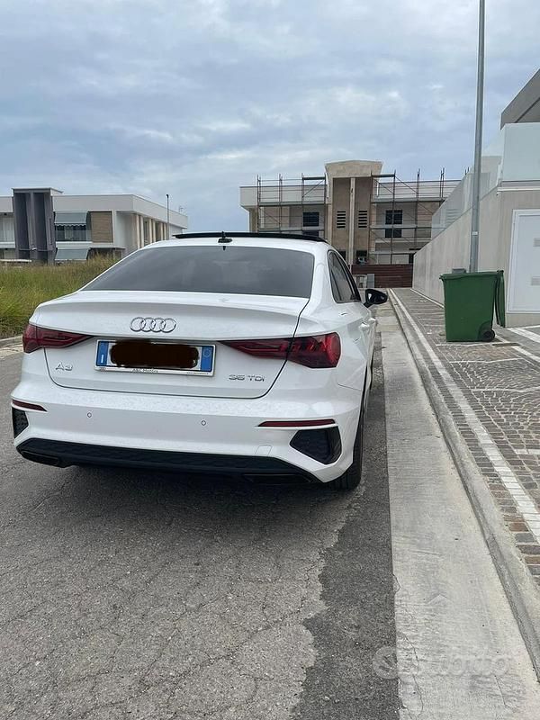 Usata Audi A3 S-Line 150 CV (110 kW) 2021 Bianco Berlina
