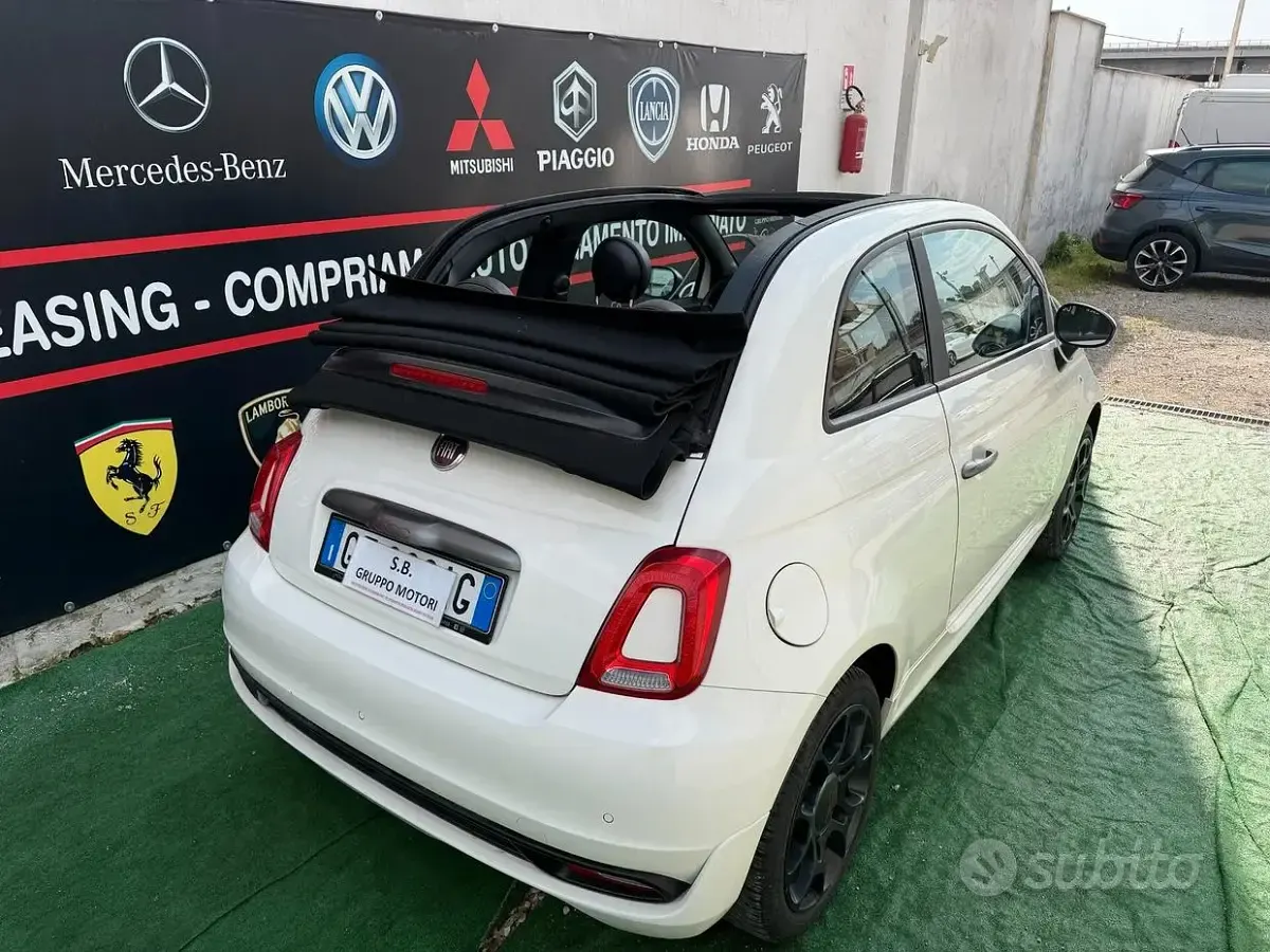 Begagnad Fiat 500C Sport 69 HK (50 kW) 2019 Vit Cab