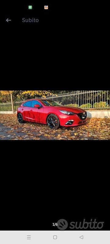 Usata Mazda 3 Exceed 150 CV (110 kW) 2014 Rosso Utilitaria
