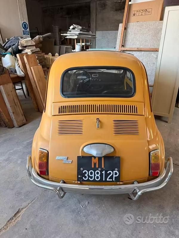 Usata Fiat 500 1960 Giallo Utilitaria