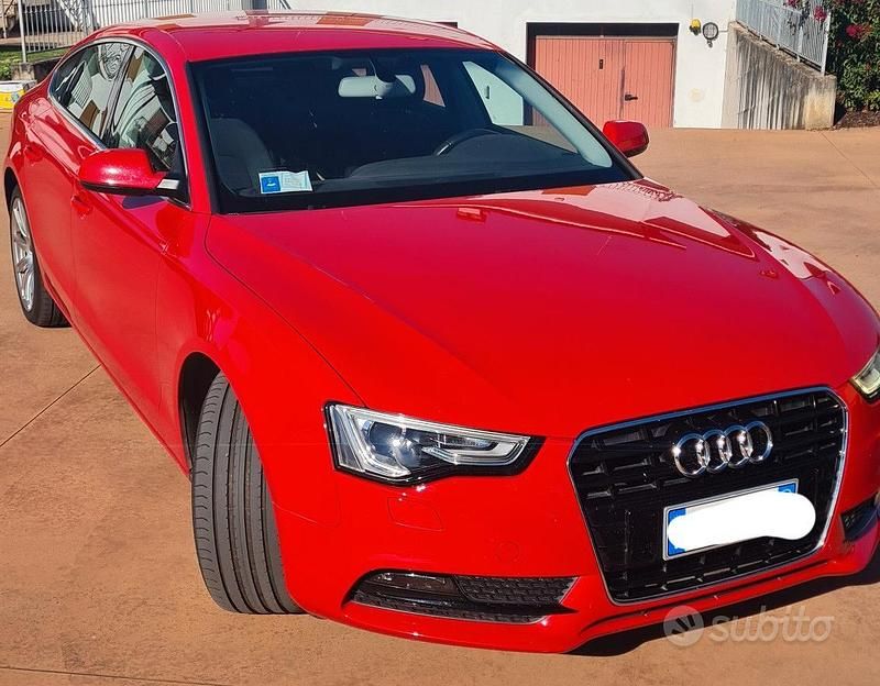Usata Audi A5 Sportback 177 CV (130 kW) 2012 Rosso Utilitaria