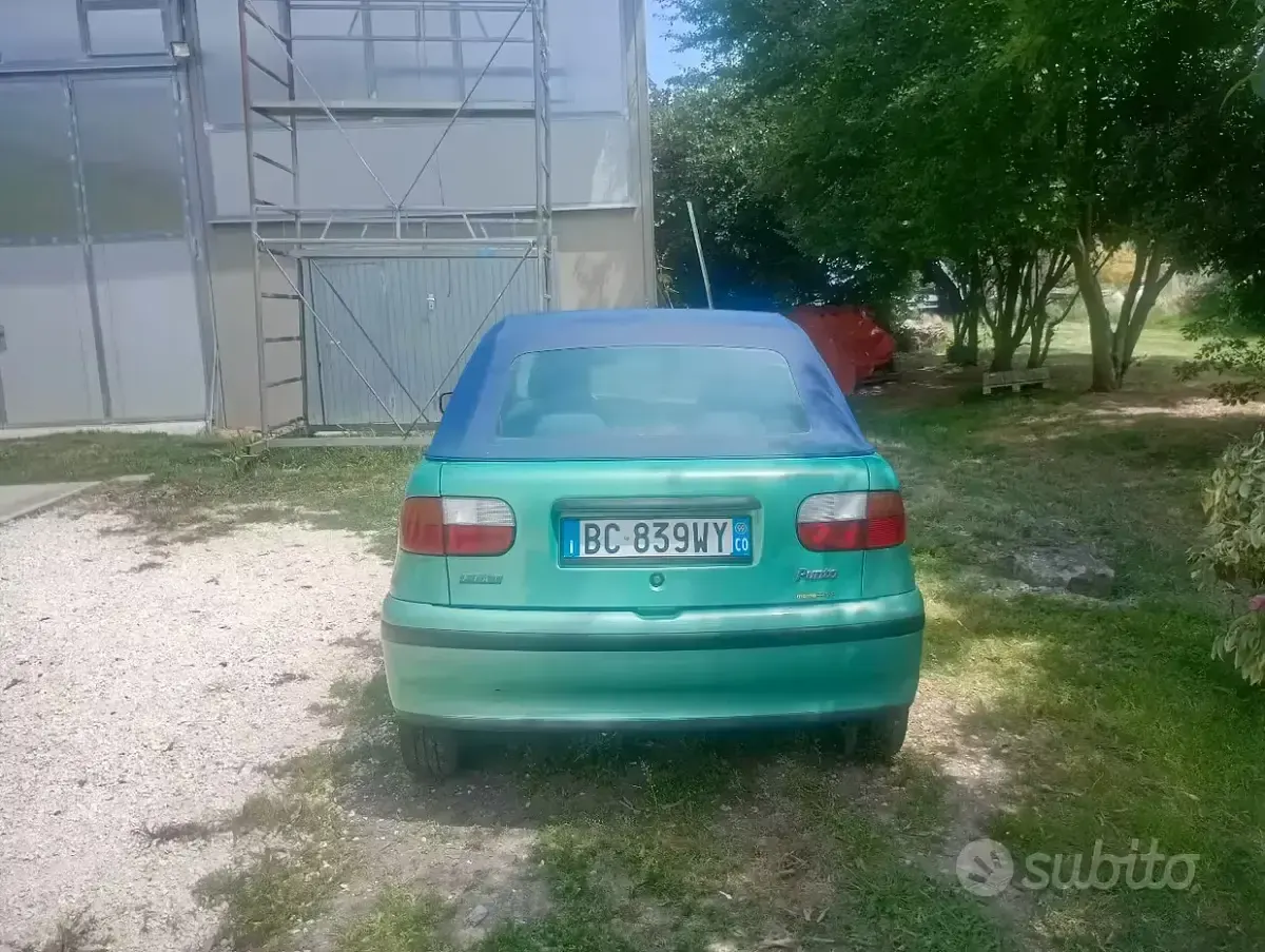 Usata Fiat Punto Cabriolet 60 CV (44 kW) 1999 Verde Cabrio