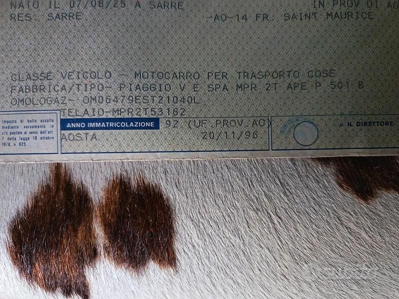 Brugt Piaggio APE 1996 Blå Hatchback
