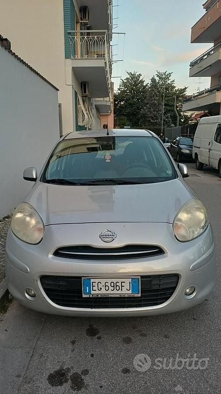 Usata Nissan Micra Acenta 80 CV (58 kW) 2011 Grigio Utilitaria