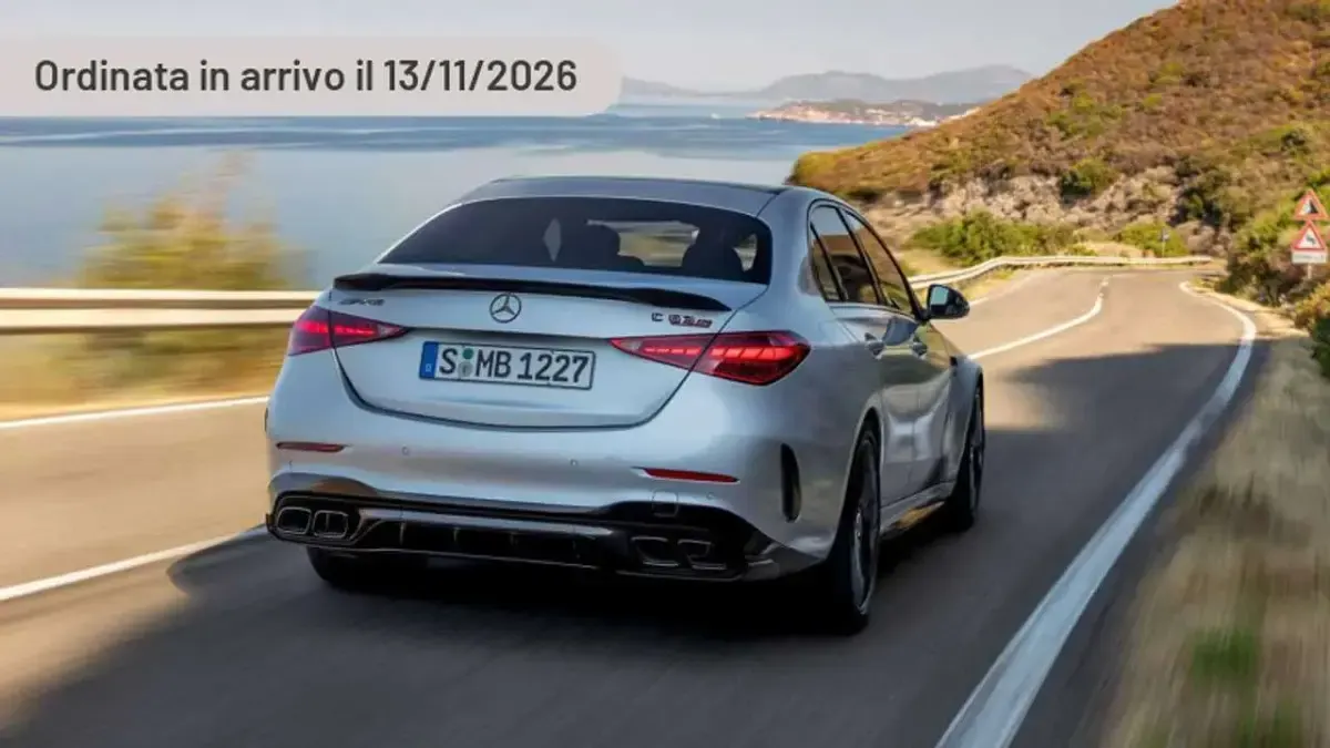 Nuova Mercedes C63S AMG Premium Plus 680 CV (500 kW) 2026 Argento Berlina