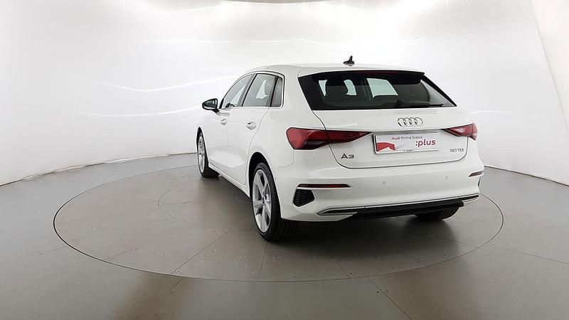 Usata Audi A3 Advanced 116 CV (85 kW) 2021 Bianco Berlina