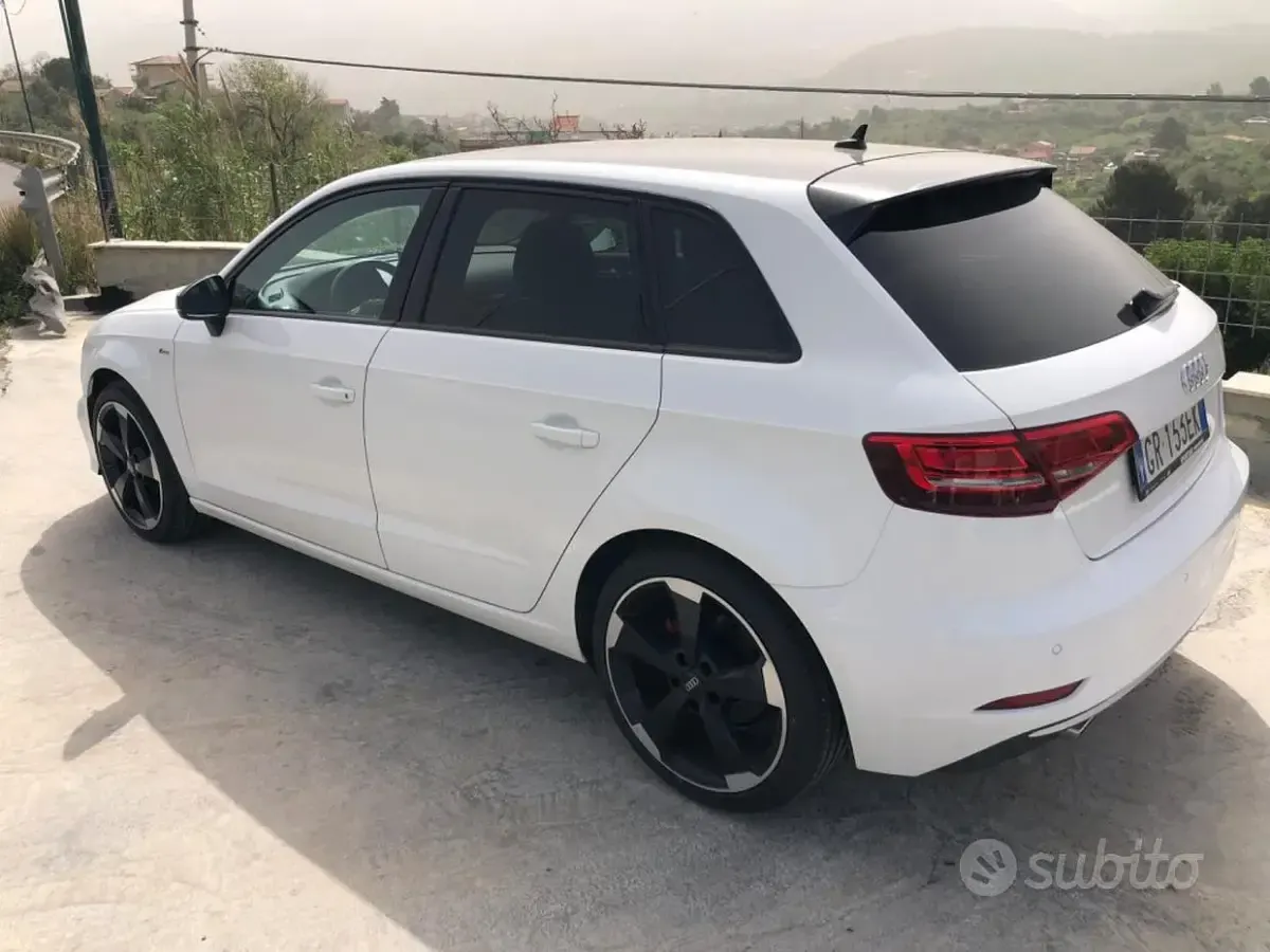 Usata Audi A3 S-Line 116 CV (85 kW) 2018 Bianco Berlina