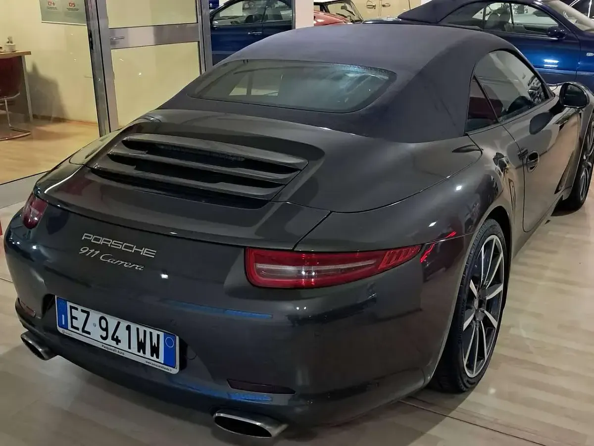 Usata Porsche 991 349 CV (256 kW) 2014 Grigio visone ka12 Cabrio