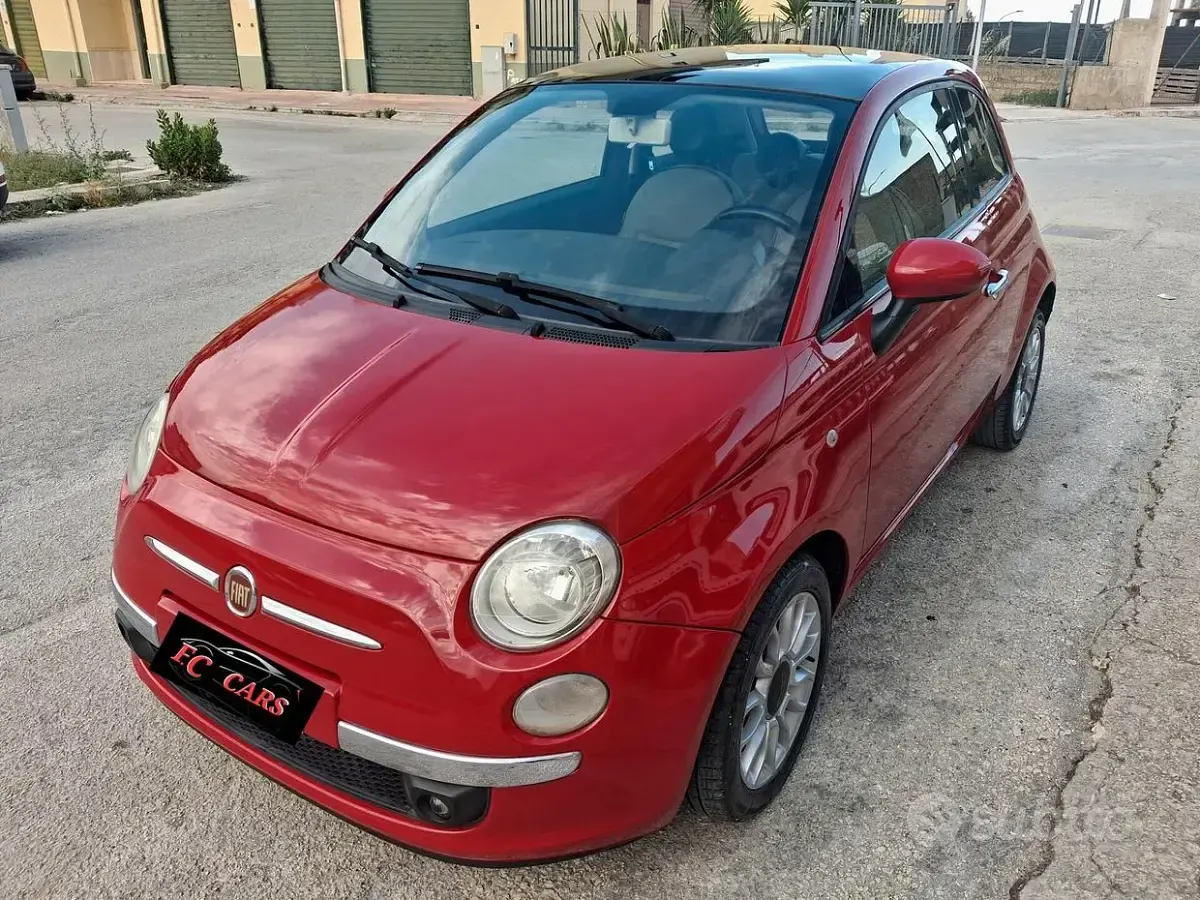 Usata Fiat 500 Lounge 75 CV (55 kW) 2008 Rosso Berlina