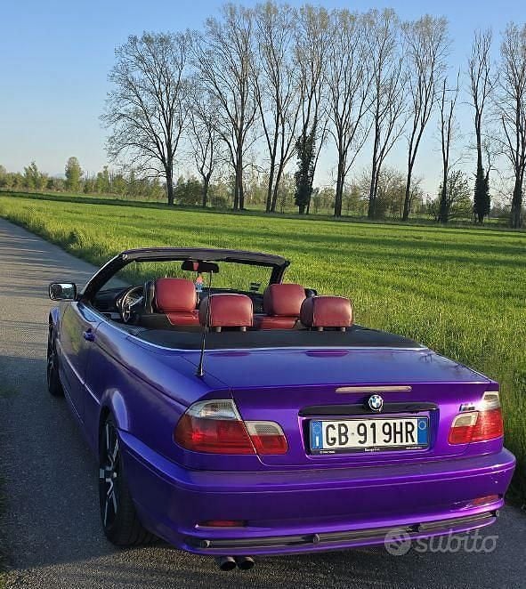 Usata BMW 330 232 CV (170 kW) 2002 Blu Cabrio