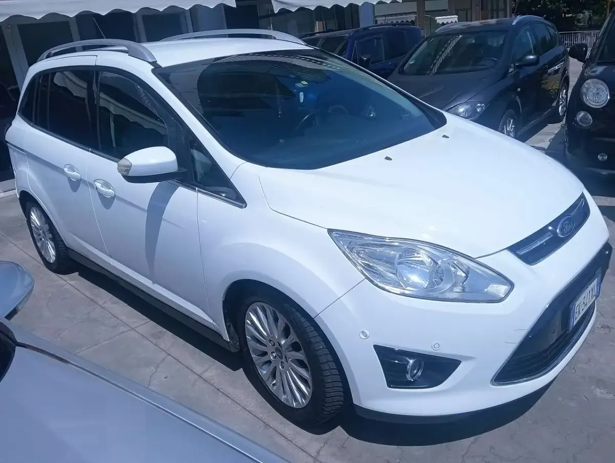 Usata Ford C-MAX Titanium 116 CV (85 kW) 2012 Bianco Monovolume