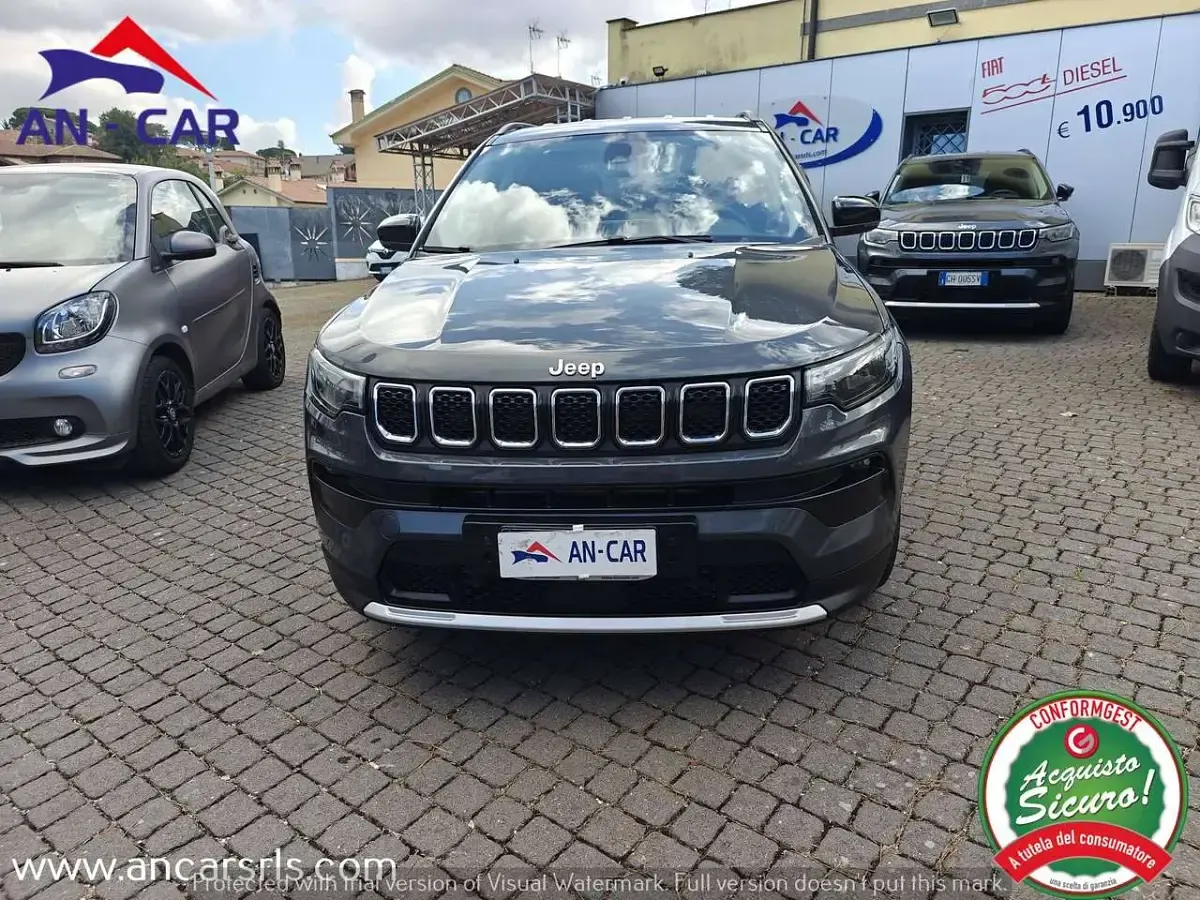 Usata Jeep Compass Limited 131 CV (96 kW) 2022 Grigio vulcano SUV