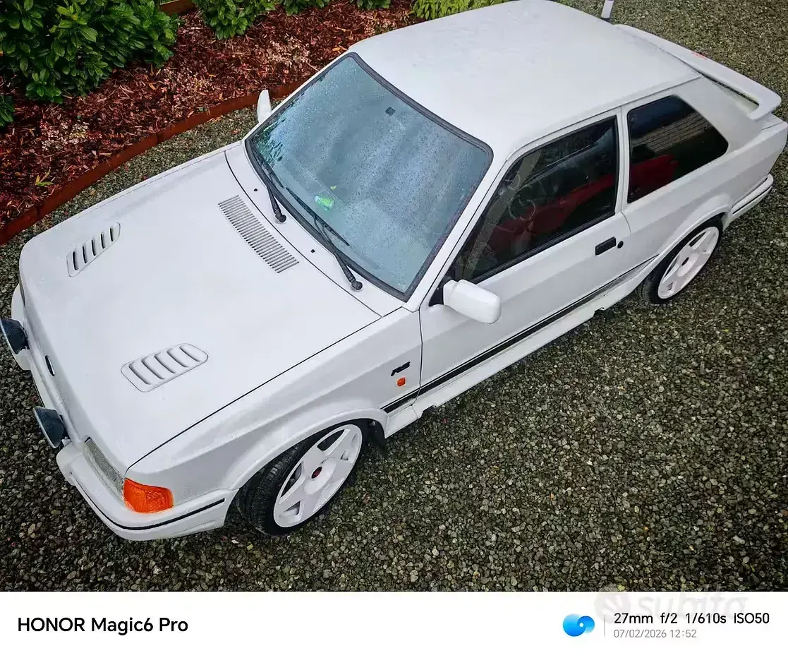 Usata Ford Escort RS 129 CV (94 kW) 1988 Bianco Coupé