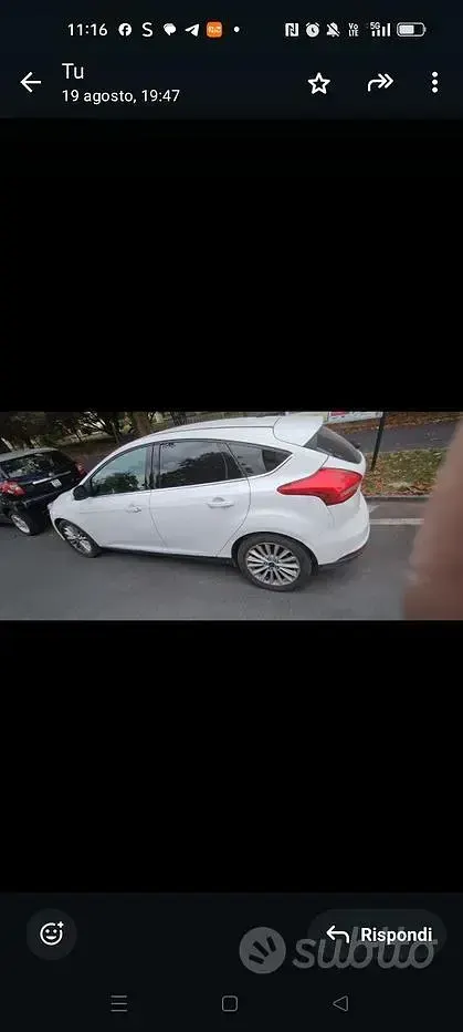 Usata Ford Focus 120 CV (88 kW) 2015 Bianco Berlina