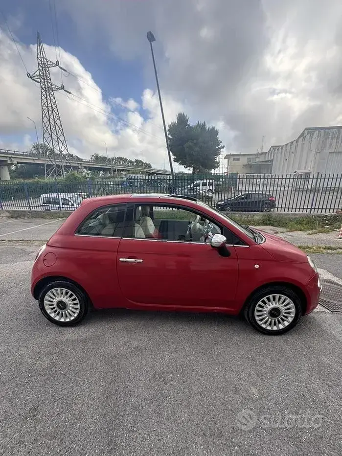 Usata Fiat 500 Lounge 75 CV (55 kW) 2008 Rosso Berlina