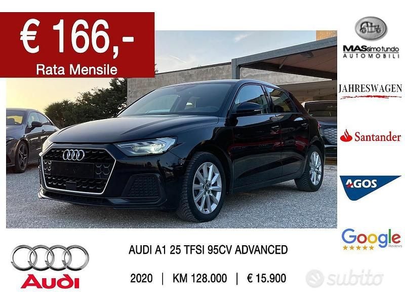 Nero Usata 2020 Audi A1 Advanced Berlina | 15.900 € (Buon prezzo) - Immagine 1/4
