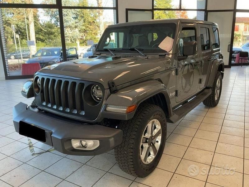 Grigio Usata 2019 Jeep Wrangler Unlimited Sahara SUV | 42.500 € (Buon prezzo) - Immagine 1/4