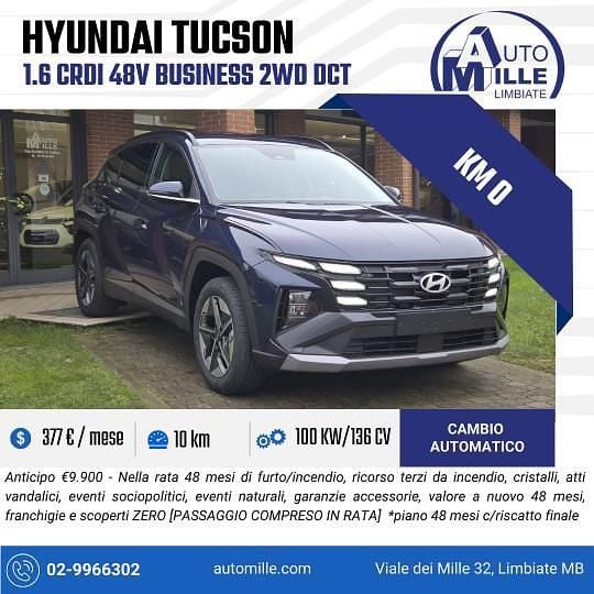 Nuova Hyundai Tucson 136 CV (100 kW) 2025 Bluazzurro SUV