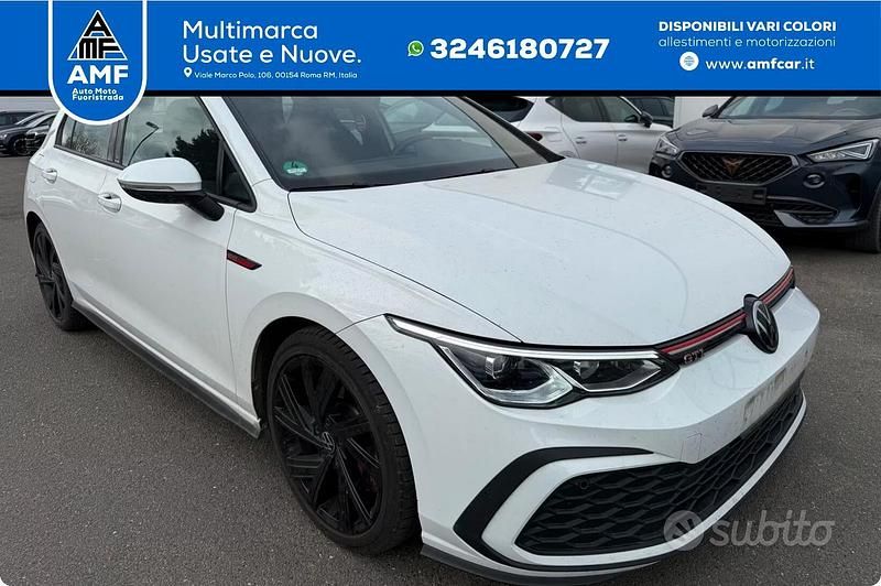 Usata VW Golf VIII GTI 244 CV (179 kW) 2022 Bianco Berlina