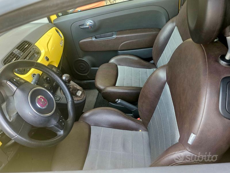 Usata Fiat 500 Sport 75 CV (55 kW) 2009 Giallo Utilitaria