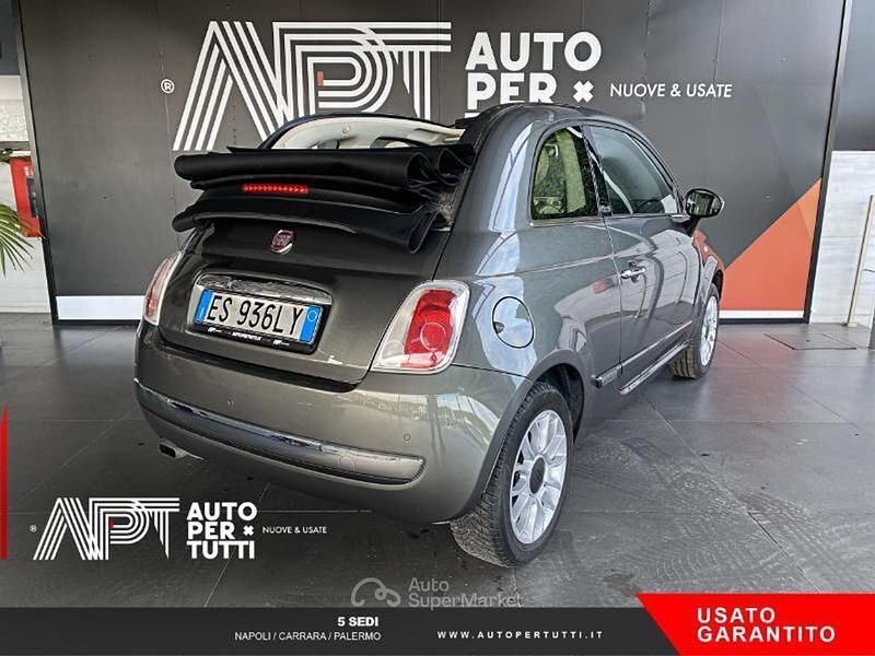 Usata Fiat 500C Lounge 69 CV (50 kW) 2012 Grigio scuro Cabrio