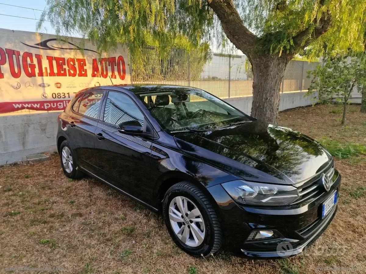 Usata VW Polo Comfortline 95 CV (69 kW) 2018 Nero Utilitaria