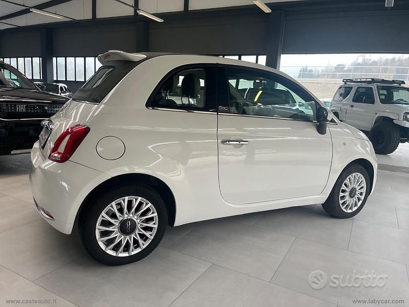 Usata Fiat 500C Lounge 69 CV (50 kW) 2017 Bianco Cabrio
