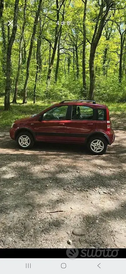 Usata Fiat Panda 4x4 2006 Rosso Utilitaria