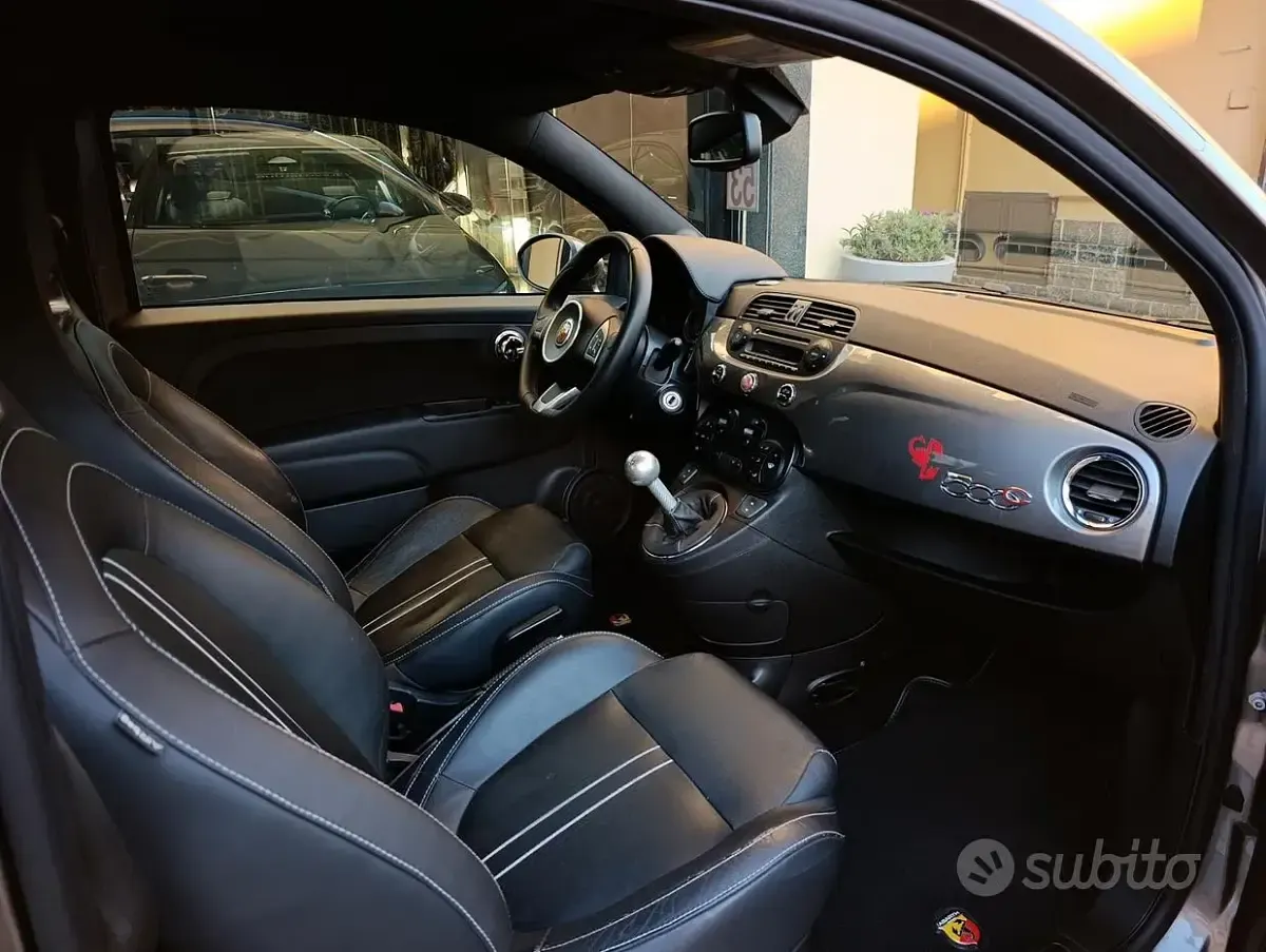 Usata Abarth 595C Turismo 160 CV (117 kW) 2014 Grigio Cabrio