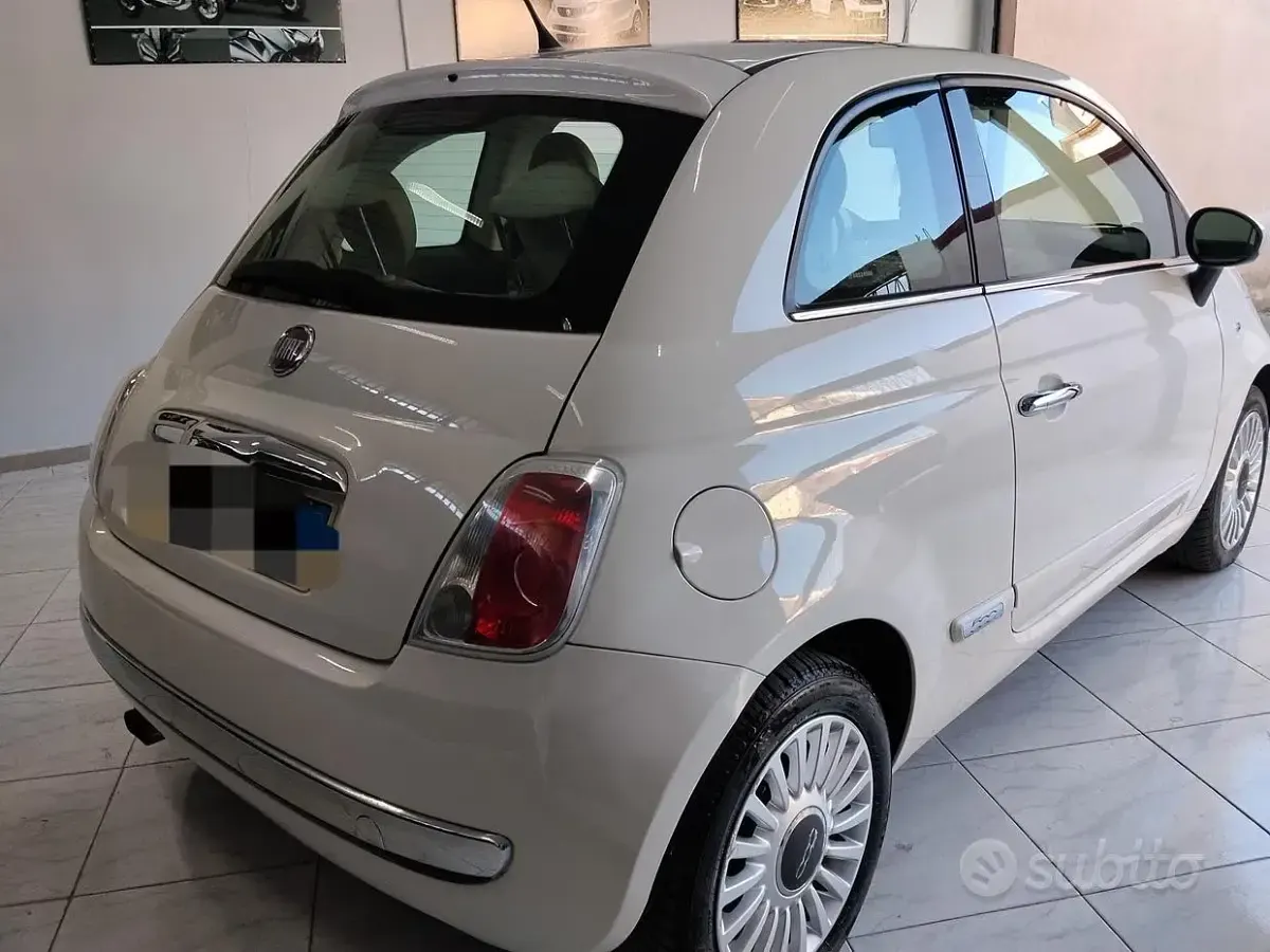 Usata Fiat 500 69 CV (50 kW) 2009 Bianco Cabrio
