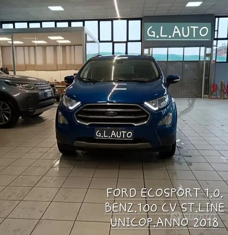 Usata Ford Ecosport ST-Line 100 CV (73 kW) 2018 Blu SUV