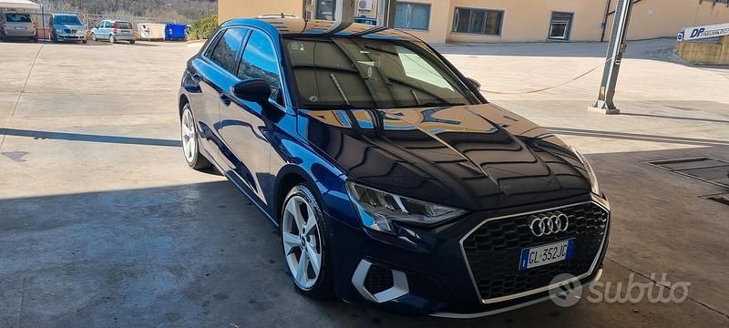 Usata Audi A3 Advanced 150 CV (110 kW) 2022 Blu Berlina