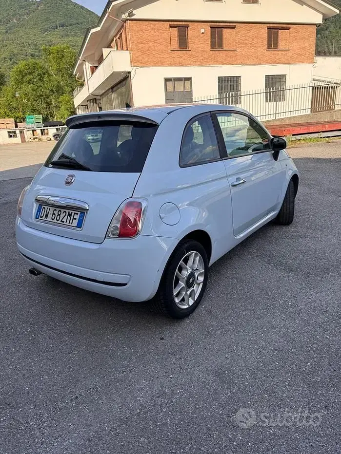 Usata Fiat 500 69 CV (50 kW) 2009 Blu Cabrio