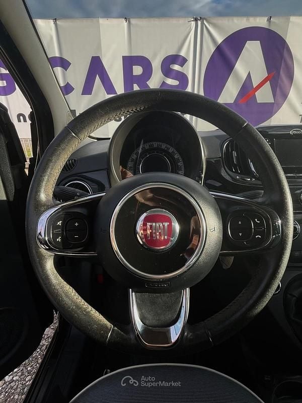 Usata Fiat 500C 69 CV (50 kW) 2017 Nero Cabrio