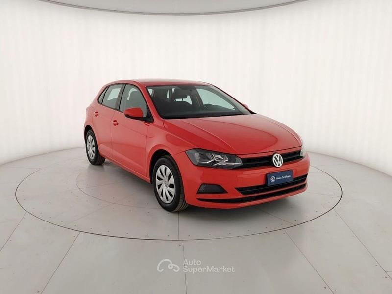 Usata VW Polo Trendline 65 CV (47 kW) 2018 Rosso opaco Utilitaria