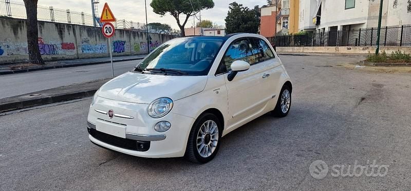 Usata Fiat 500C Lounge 85 CV (62 kW) 2013 Bianco Cabrio