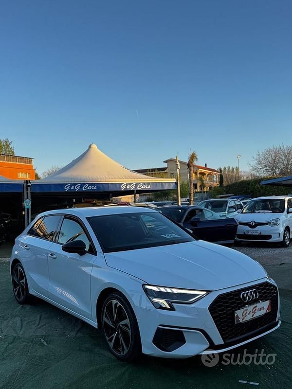 Usata Audi A3 Advanced 116 CV (85 kW) 2021 Bianco Berlina