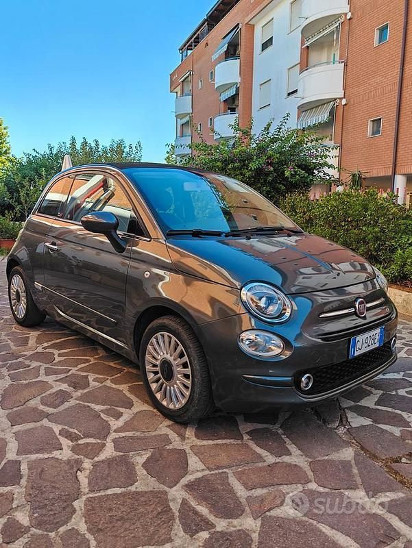 Grigio Usata 2016 Fiat 500C Lounge Cabrio | 10.300 € (Ottimo prezzo) - Immagine 1/4