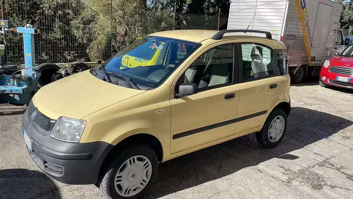 Usata Fiat Panda 4x4 Dynamic 69 CV (50 kW) 2007 Giallo Utilitaria