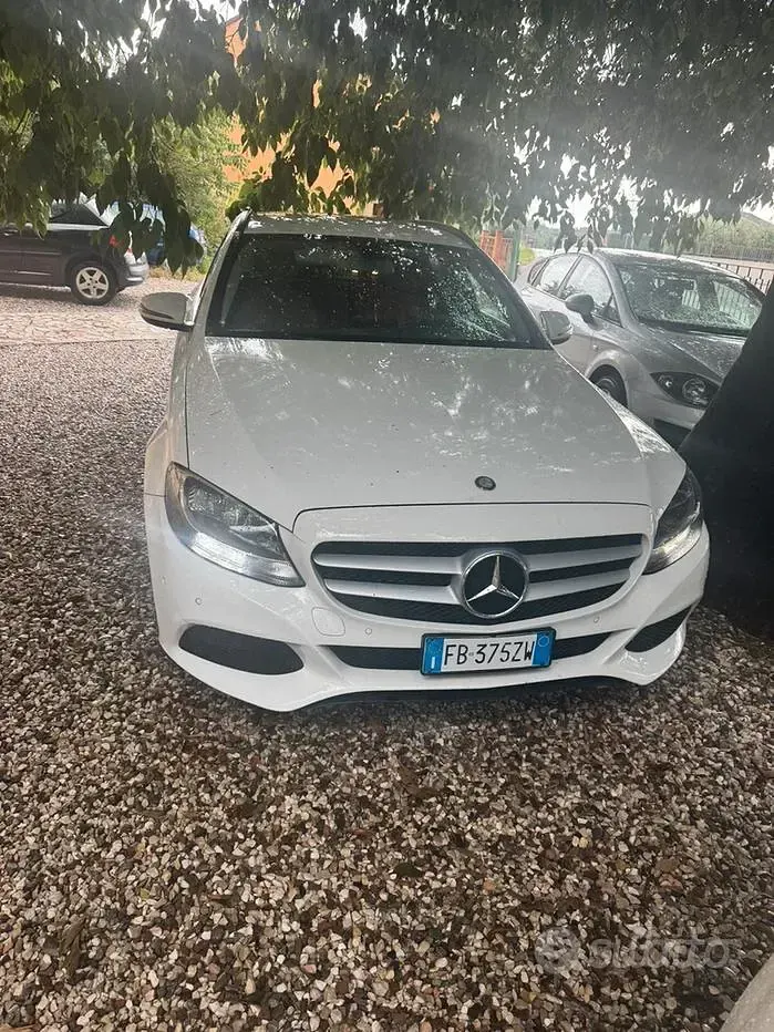 Usata Mercedes C200 136 CV (100 kW) 2016 Bianco Station wagon