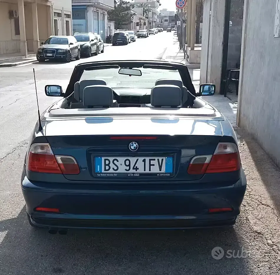 Usata BMW 320 Cabriolet 170 CV (125 kW) 2001 Bluazzurro Cabrio